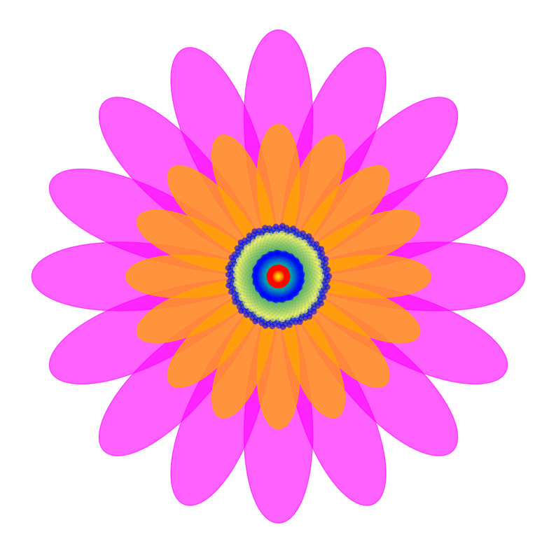 competition image for Phyllotaxis: draw flowers using mathematics